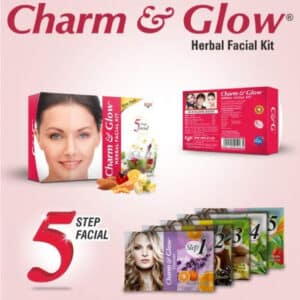 Charm Glow Herbal Facial Kit Pouch | 4 4 India Ayurveda Online India Ayurveda Online