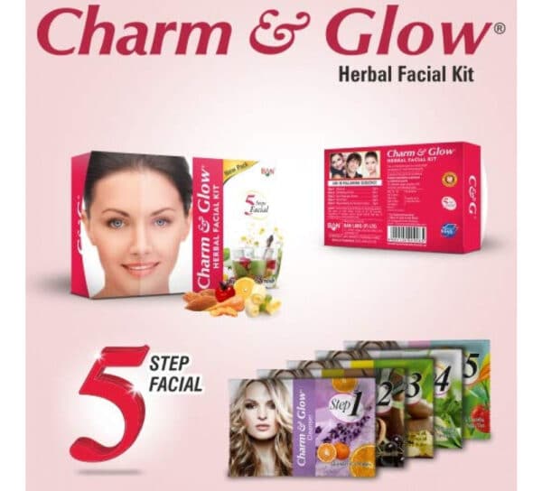Charm Glow Herbal Facial Kit Pouch | 2 2 India Ayurveda Online India Ayurveda Online charm glow charm glow