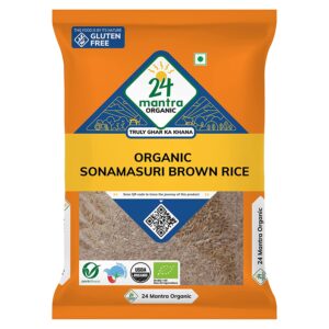 24 Mantra Organic Sonamasuri Unpolished Rice Brown