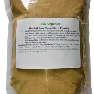 BSD Organics Natural Herbal face wash & bath powder