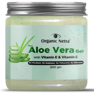 Organic Netra Pure Aloe Vera Gel With Vitamin C & E