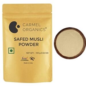 Carmel Organics 100% Organic Safed Musli Powder