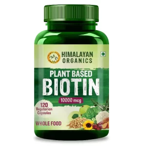 Himalayan Organics Plant Based Biotin 10000mcg