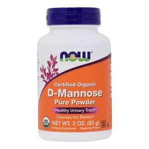 NOW Foods Certified Organic D-Mannose Pure Powder